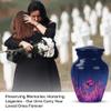 Butterfly Keepsake Urns for Ashes Adult Man Set of 4 - Pink Flowers Cremation Urns for Human Ashes Adult Female - 1 Large Urn for Brother and Sister - Blue Mini Urn for Mother (10&3) Inch view 4