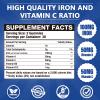 2 Pack 100MG Iron Supplements, Iron Gummies for Women & Men - Vitamin C, A, B12 - Complex, Improve Absorption, Energy Boost, Iron Deficiency for Adults & Kids - Complex Folate, Zinc, 120Cts view 2