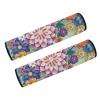 Gomyblomy Luxury Flowers Wheelchair Arm Pads Covers Washable Wheelchair Armrest Covers Stretchy Soft Arm Rest Cushion Cover 2 Pack for Wheelchairs Office Chairs Scooter view 3