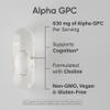 Sports Research Alpha GPC 630mg, 120 Liquid Capsules view 2