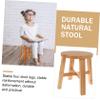 COLLBATH 1Pc Natural Footstool Slip Stool for Adults Simple Design for Bathroom Home Use Lightweight for Living Room Bedroom and Office view 4