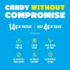 Protein Candy | 12-Pack | Low Sugar Candy | Whey Protein Isolate Snacks | A Good Source of Fiber | No Artificial Flavors or Colors | Gluten-Free | Made in the USA | Tropical Fruit view 2