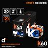 d3 K6.0 Kinesiology Tape - 2in x 20ft Royal Blue (6 Rolls) Latex-Free Hypoallergenic Joint Muscle Sports Medical Injury Support view 2