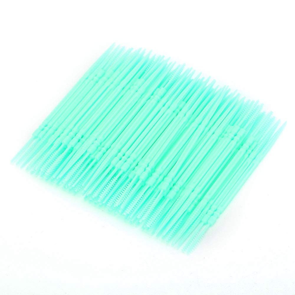 KIMISS 1100pcs Double Head Teeth Cleaning Toothpick Floss Pick for Oral Care - Safe, Sanitary & Effective Interdental Cleaning (Green)