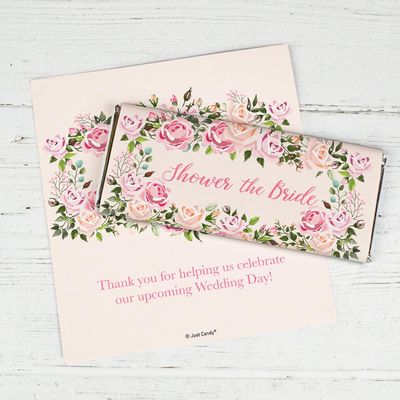 25ct Bridal Shower Party Candy Bar Wrappers - Candy Not Included - DIY Chocolate Party Favors