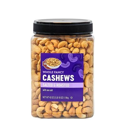 Whole Fancy Cashews, Roasted and Salted, 42 oz (42 OZ (1 Pack))