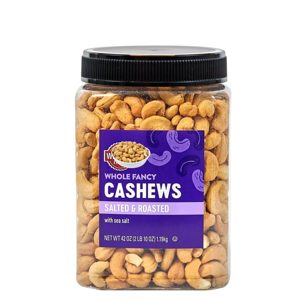 Whole Fancy Cashews, Roasted and Salted, 42 oz (42 OZ (1 Pack))