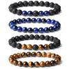 XIANNVXI Blue Crystal Bead Bracelet for Mens view 1