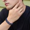XIANNVXI Blue Crystal Bead Bracelet for Mens view 4