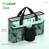 Rhino Valley Walker Bag, Large Capacity Walker Accessories Storage Bag with Multi Pockets & Cup Holder, Walker Basket with 4 pockets for Universal Walkers for Seniors, Green Lily view 2