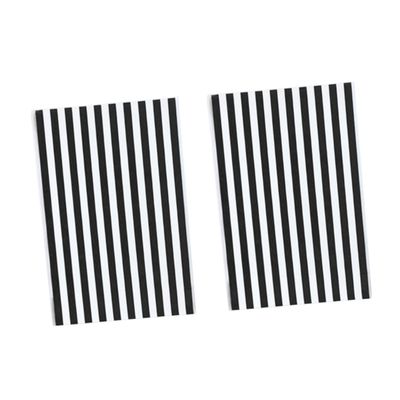 DEARMAMY 100Pcs Black and White Stripe Candy Treat Bags Plastic Goodie Bags for Cookie Pastry Packaging Party Favor Dessert Wrapping