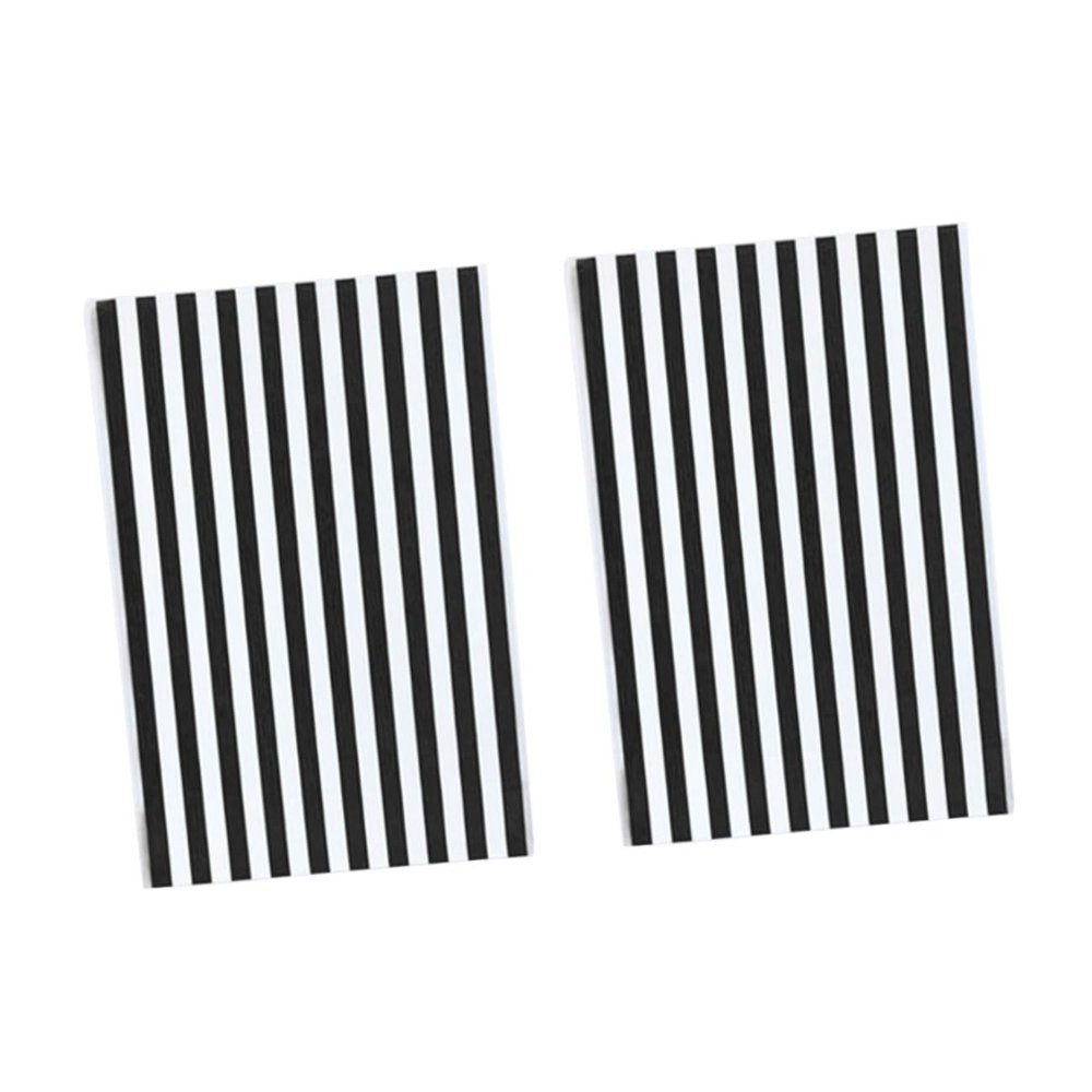 DEARMAMY 100Pcs Black and White Stripe Candy Treat Bags Plastic Goodie Bags for Cookie Pastry Packaging Party Favor Dessert Wrapping