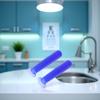 2 Pcs Blue Contact Lens Inserter Remover Tool, Handy Silicone Soft Lenses Small Suction Cups Stick,RGP Inserter Remover Cases,Applies Contacts Safely and Hygienically,Contact Lens Remover Accessories view 2