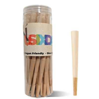100 Pack Brown Pre Rolled Cones - Natural Cones Rolling Paper - 1 1/4 Size Size Rolling Papers - Rolling Papers(84mm)