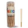 100 Pack Brown Pre Rolled Cones - Natural Cones Rolling Paper - 1 1/4 Size Size Rolling Papers - Rolling Papers(84mm) view 1