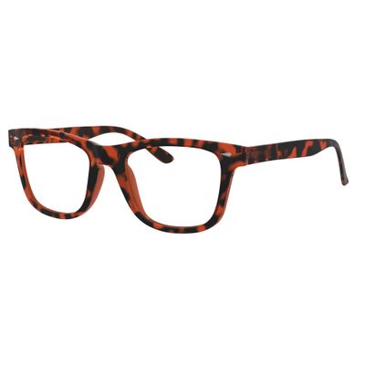 Eyekepper Readers Square Large Lenses Spring-Hinges Reading Glasses Women Tortoise +0.75