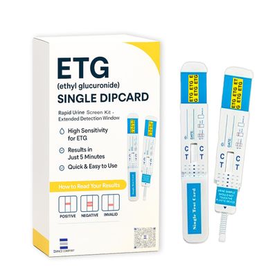 Emnce ETG Urine Alco Screen Kit Single Dipcard Up to 80 Hour Detection Easy Reliable Screening for Personal Use