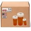 8 Dram Push Down and Turn Vials for Pharmacy 410 Pcs Empty Pill Bottles with Reversible Caps, Mini Pill Organizer Containers Child-Resistant Small Travel Pill Dispenser for Bulk Use view 1