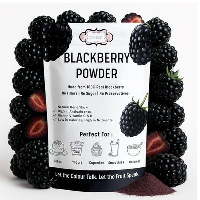 Confect Blackberry Powder | Pure & Natural Fruit Powder for Smoothies, Baking, Beverages, Juices, Tea & DIY Recipes | Vegan, Gluten-Free, No Added Sugar 3.5 OZ