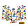 50 PCS Dinosaur Party Favor Bags,4 Unique Dino Designs with Gold Ties,Bulk Treat Bags for Boys Girls Birthday Party Supplies,Classroom Prizes & Carnival Theme Party Decor view 1