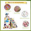 50 PCS Dinosaur Party Favor Bags,4 Unique Dino Designs with Gold Ties,Bulk Treat Bags for Boys Girls Birthday Party Supplies,Classroom Prizes & Carnival Theme Party Decor view 3