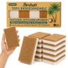 Bruhati Coconut Kitchen Sponges (12 Pack) - Natural Coconut Fiber & Cellulose Dish Scrubber, Biodegradable Compostable Plant-Based Sponges for Dishes, Pots & Pans - Eco Friendly Non Scratch view 1