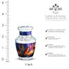 Casketique Dog Funeral Urns for Adult Male 1 Large 4 Keepsake - Blue Burial Urn for Ashes for Women - Wilderness Memorial Funeral Ash Container for Human Ashes - 10 & 3 Inch view 3