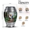 Casketique Pig Burial Urns for Human Ashes Adult Female - Large Green Funeral Urns for Adult Male - Cremation Urn for Mom & Dad - Memorial Urn for Human Ashes - 10 Inch view 2