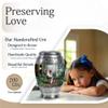 Casketique Pig Burial Urns for Human Ashes Adult Female - Large Green Funeral Urns for Adult Male - Cremation Urn for Mom & Dad - Memorial Urn for Human Ashes - 10 Inch view 3