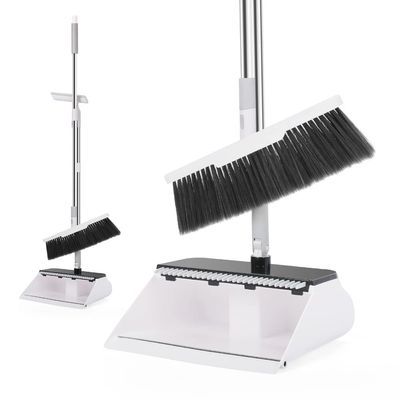 180 Rotary Broom and Dustpan Set - Foldable Non-Stick Cleaning Tool for Home, Kitchen, and Office