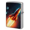 Stars and Space Rockets Lighter Case Double-Sided Graffiti Lighter Holder - Metal Lighters Protective Cover, Universal Fit for Standard Lighters, Stylish Gift for Men & Women view 1
