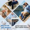 AMITOFO 3 Pairs Plus Size Compression Socks for Women Men Wide Calf view 4