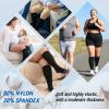 AMITOFO 3 Pairs Plus Size Compression Socks for Women Men Wide Calf view 4