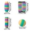 3D Printed Massage Roller Set, 4 Styles, Rainbow Colors, 1.18-2.36 inch view 2