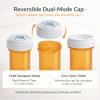16 Dram Push Down and Turn Vials for Pharmacy 270 Pcs Empty Pill Bottles with Reversible Caps, Mini Pill Organizer Containers Child-Resistant Small Travel Pill Dispenser for Bulk Use view 4