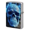 3D Print Blue Skull Lighter Case Double-Sided Graffiti Lighter Holder - Metal Lighters Protective Cover, Universal Fit for Standard Lighters, Stylish Gift for Men & Women view 1