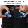 3D Print Blue Skull Lighter Case Double-Sided Graffiti Lighter Holder - Metal Lighters Protective Cover, Universal Fit for Standard Lighters, Stylish Gift for Men & Women view 3
