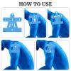 15 Pcs Precut Kinesiology Tape for ShoulderShoulder Tape for Shoulder Pain Relief Pre CutWaterproof, Breathable, Hypoallergenic Athletic Tape for Support and Protection(Blue) view 3