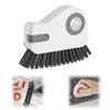 2 in 1 Groove Cleaning Brush Window Track Cleaning Tools, 2026 New Multifunction Hard Bristle Crevice Brush with Scraper for Shutter Door, Sliding Door, Window Sill, Window Seal (Gray) view 1