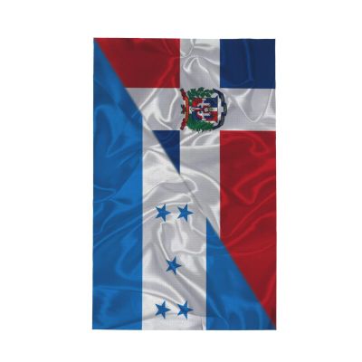 Dominican Republic and Honduras Hondurans Triangle Flag Premium Waffle Kitchen Towel Microfiber Kitchen Towels, Super Absorbent 16 X 26 Inches Reusable Dish Towels for Kitchen and Household