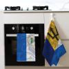 Barbados Barbadian and Nicaragua Nicaraguans Triangle Flag Premium Waffle Kitchen Towel Microfiber Kitchen Towels, Super Absorbent 16 X 26 Inches Reusable Dish Towels for Kitchen and Household view 4