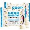 GoodMallow Vegan Marshmallows - Large Kosher Halal Gluten Free Dairy Free Healthy- Natural Gelatin Free Marshmallows for Hot Chocolate, Smores, Baking - Nothing Artificial, Made in USA (White Vanilla ) (Pack of 2) view 1