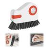 2 in 1 Groove Cleaning Brush Window Track Cleaning Tools, 2026 New Multifunction Hard Bristle Crevice Brush with Scraper for Shutter Door, Sliding Door, Window Sill, Window Seal (Orange) view 1