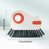 2 in 1 Groove Cleaning Brush Window Track Cleaning Tools, 2026 New Multifunction Hard Bristle Crevice Brush with Scraper for Shutter Door, Sliding Door, Window Sill, Window Seal (Orange) view 2