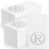 200 Silver Monogram Disposable Napkins - Letter R Hand Towels Decorative, Dinner Napkins for Guest, Monogrammed Hand Towels for Bathroom Wedding Birthday Party Baby Shower view 1