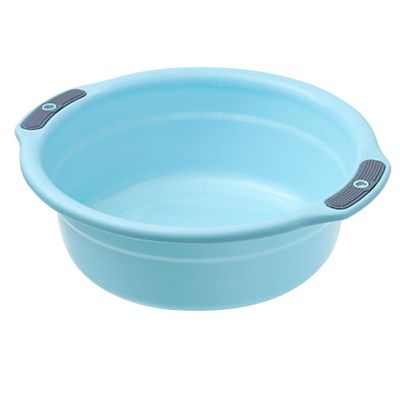 Mrisata Round Wash Basin, Plastic Thicken Large Capacity Slip Washing Face Clothes Basin, Round Dish Wash Basin Dishpan Camping Dishpan Portable Vegetable (Large Size 50 X 50in)