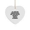 Dental Hygienist Gifts from Men - Heart Ornament for Christmas Unique Gifts for Dental Hygienist view 1
