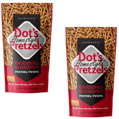 Dot Pretzels Original Flavor - Pack of 2 - Original Seasoning - Delicious Pretzels Everyone Loves - Perfect for Snacking on the go or Stocking the Office