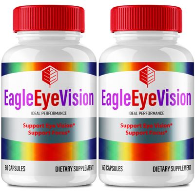Eagle Eye Vision Eye Health Supplements Capsules, Official Eagle Eye Vision Vitamin Pills - Maximum Strength All Natural EagleEyeVision for Visual Wellness & Crystal Clear Vision Reviews (2 Pack)