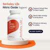 Berkeley Life Nitric Oxide Support Supplement - Nitric Oxide Booster for Men & Women- Blood Flow & Circulation with Beet Root Powder to Support Energy, Heart Health & Healthy Blood Pressure- 180 Count view 2